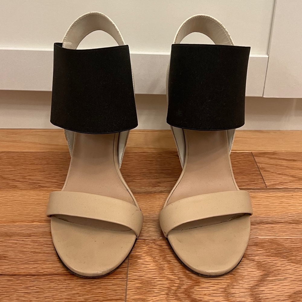 Vince color block elastic heel